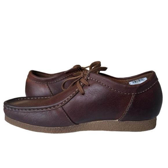 Clarks Shacre II Run Leather Chukka Boots Tan Moc Toe Size 8